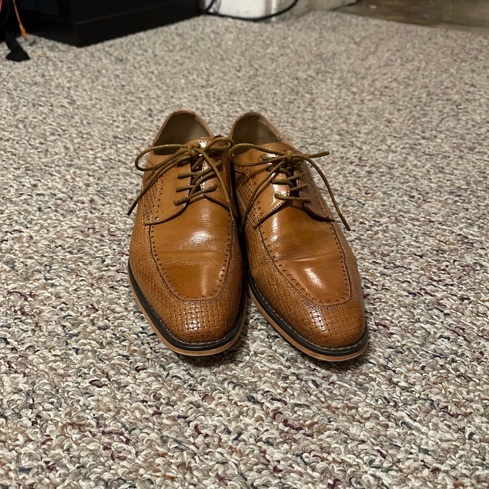 Stacy Adams Tan Leather Men's Dress Shoes